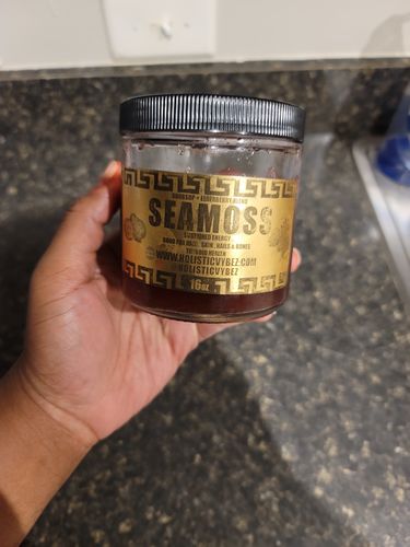 Customer photo review of Elderberry and Soursop Infused Sea Moss Gel