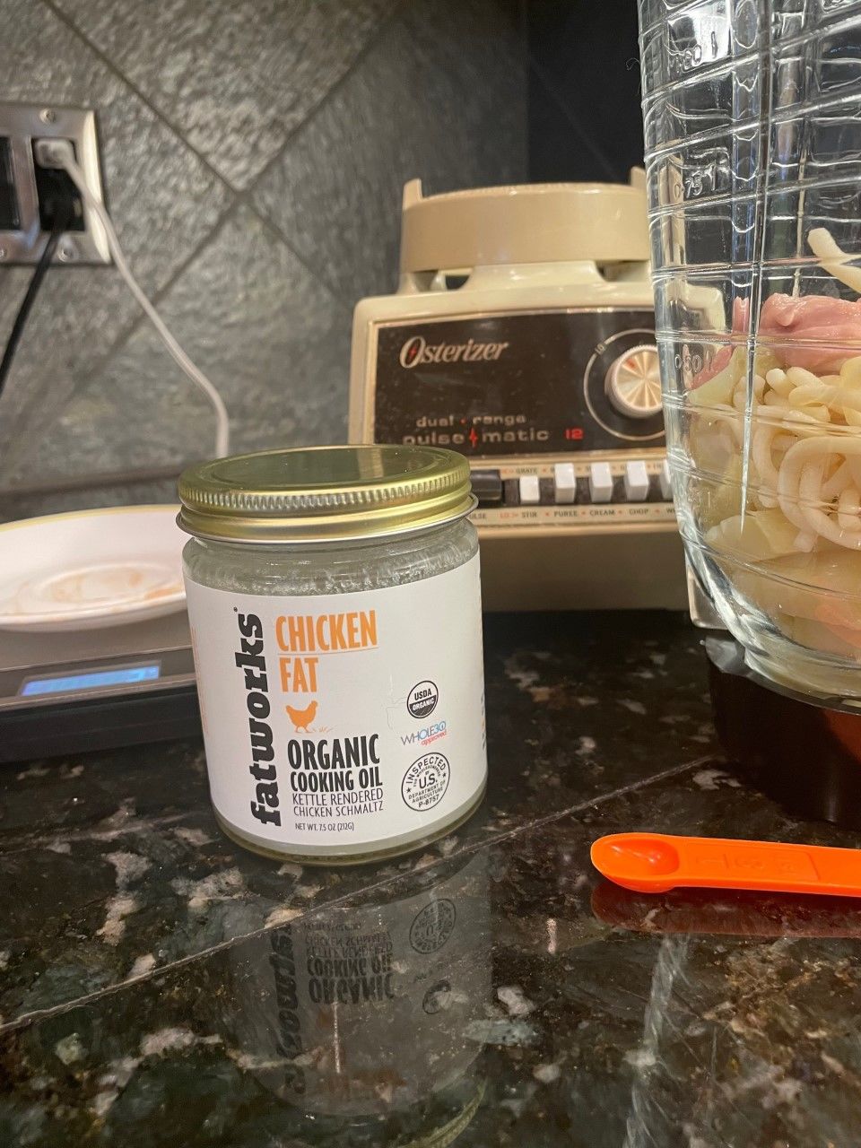 Customer photo review of Organic Free Range Chicken Fat a.k.a. Chicken Schmaltz (7.5 oz)