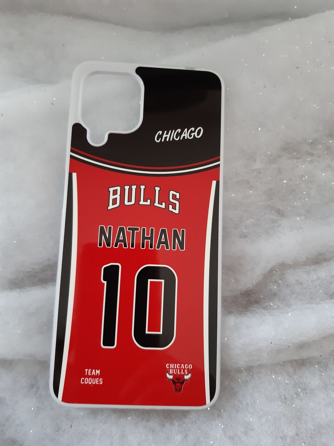 Customer photo review of Coque basket NBA CHICAGO BULLS personnalisable - TEAMCOQUES