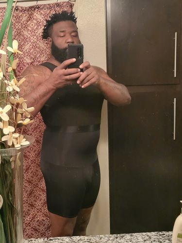 Customer photo review of Men's Girdle Compression Shorts