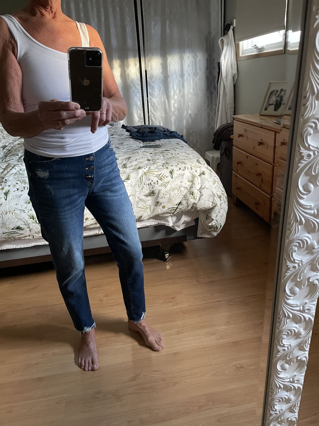 Customer photo review of Bamboo Scoop Long Tank (20 colours)