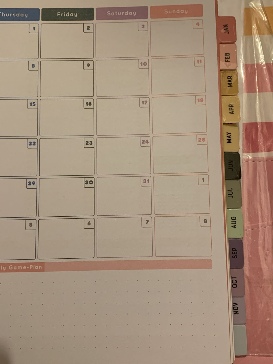 Customer photo review of Tabbed Dividers Organiser Inserts