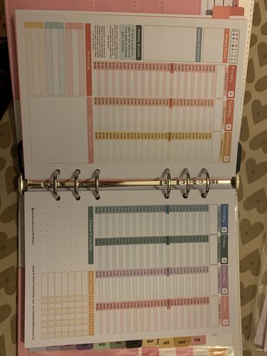Customer photo review of Dated Weekly - Annual 2022 Diary - Organiser Refill