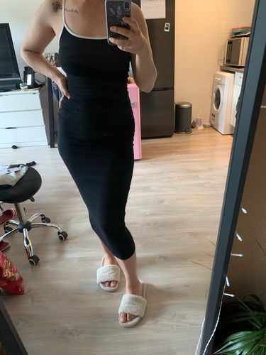 Customer photo review of Robe longue <br> corset bustier noir