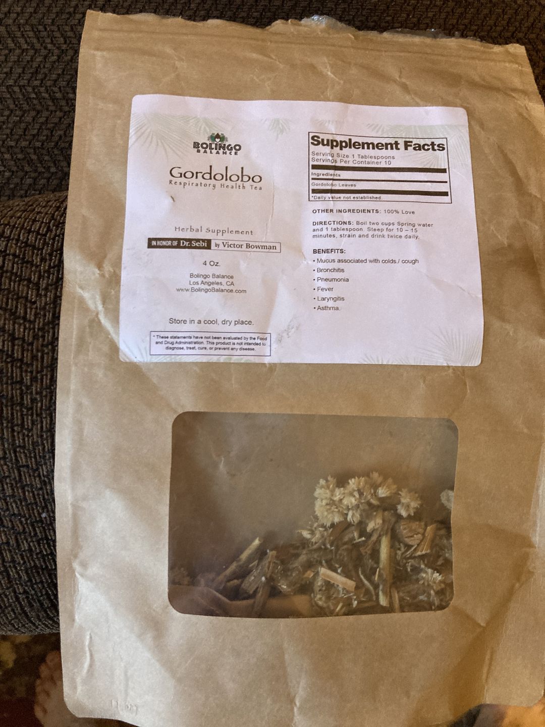 Customer photo review of Gordolobo