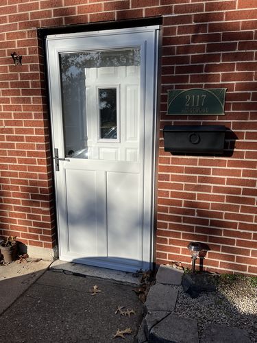 Customer photo review of 9 Panel Lite 9.5" x 20.5" Frame Kit for 1" Glass