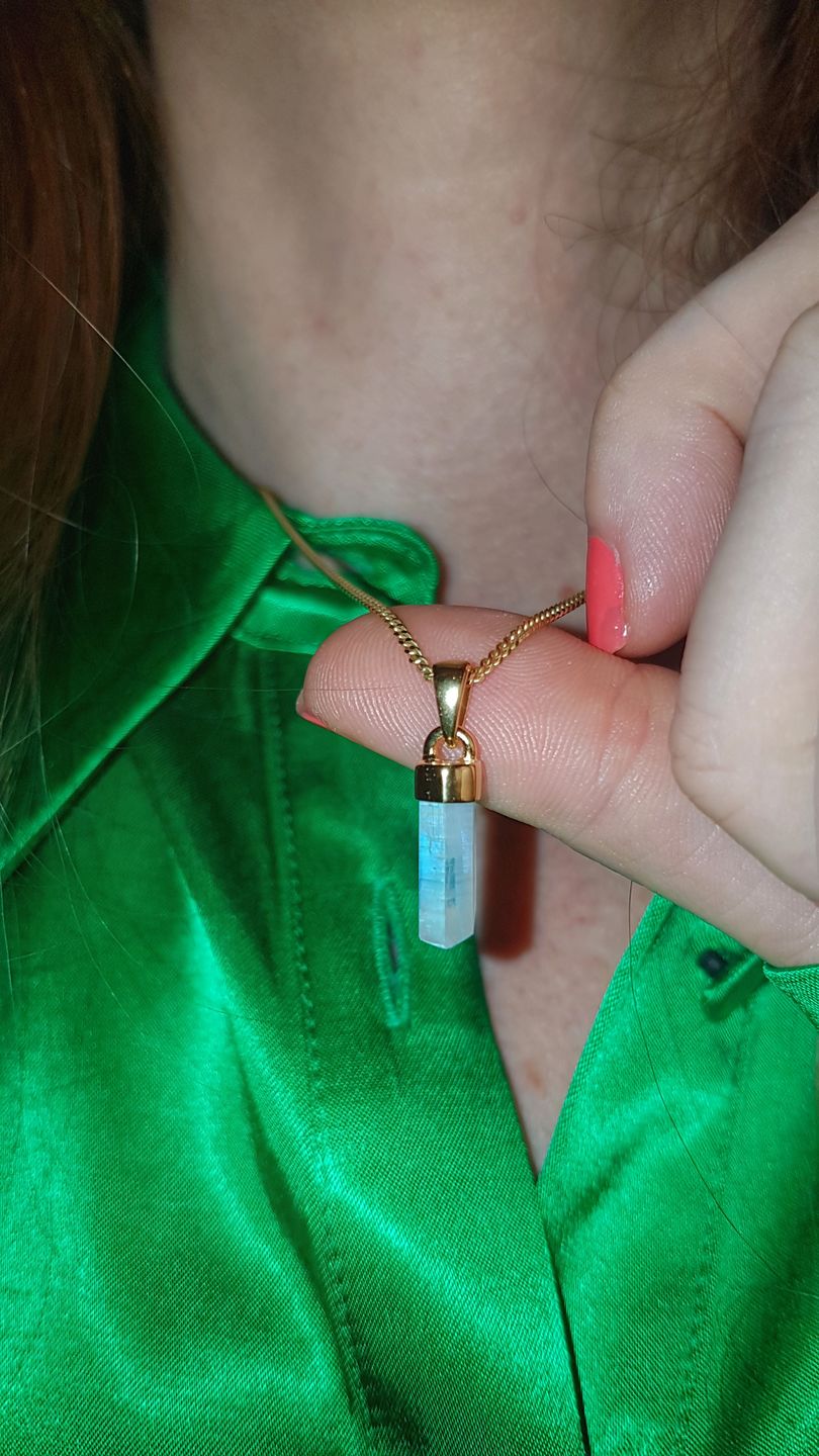 Customer photo review of Kristallspets Månsten Guld