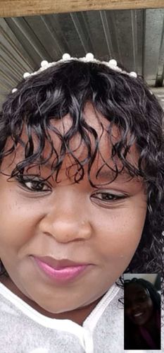 Customer photo review of Brandy Water Wave Fringe 10"