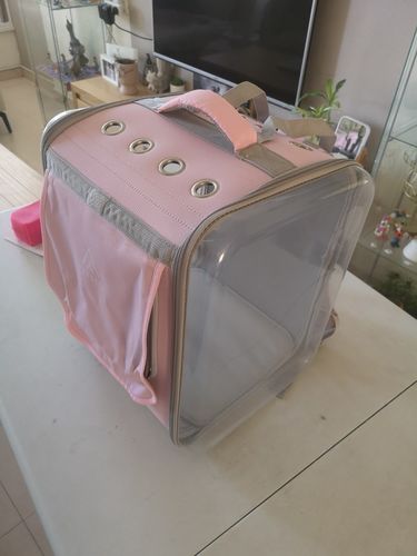 Customer photo review of Pet Backpack (Air-Vented)