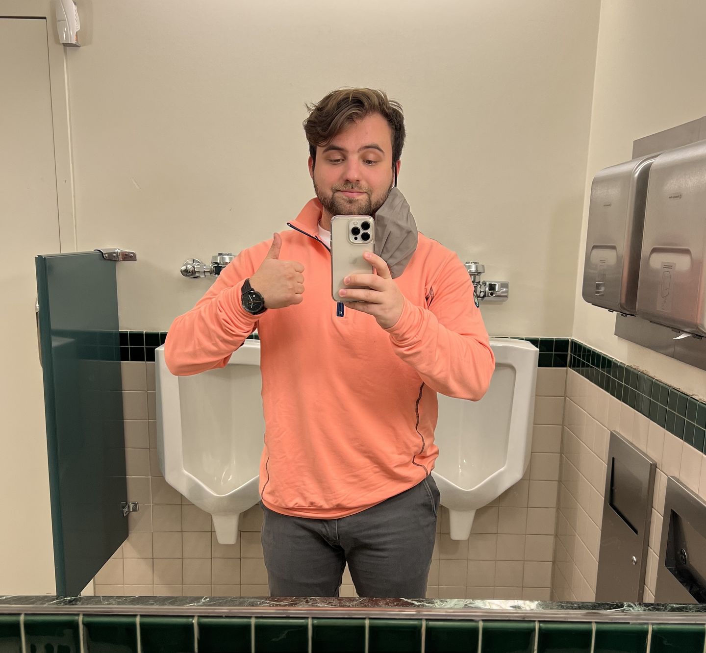 Customer photo review of ALL YEAR HALF ZIP - SUNSET