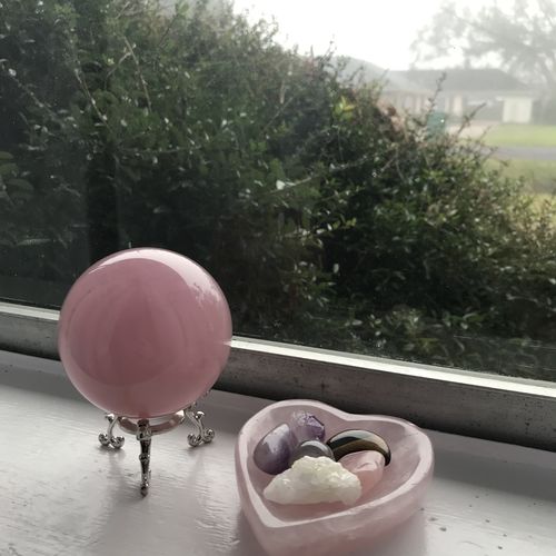 Customer photo review of Rose Quartz Sphere