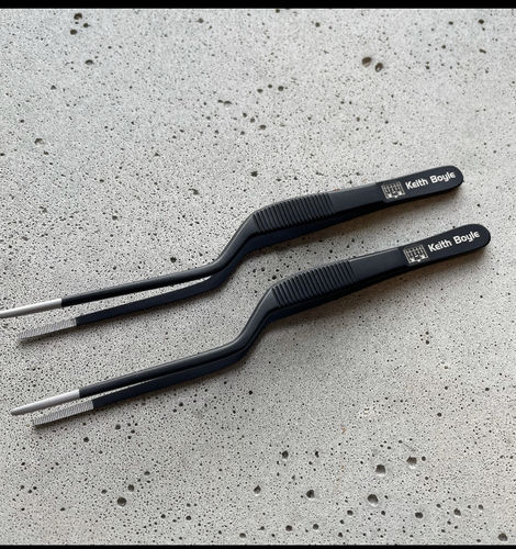 Customer photo review of High Precision Offset Chef's Tweezers (Small - 14cm/5.5")