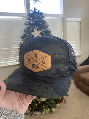 Customer photo review of 862 Richardson Leather Patch Hat