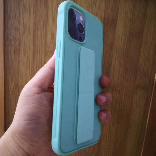 Customer photo review of Wrist Strap Bright Blue iPhone Case