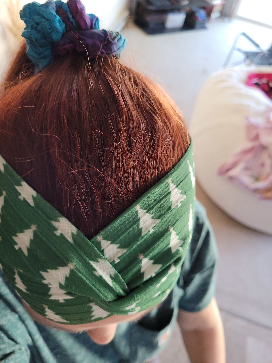 Customer photo review of Tie Dye Scrunchie Hair Tie