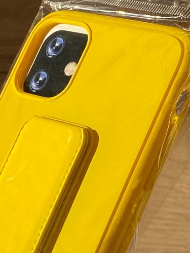 Customer photo review of Wrist Strap Yellow iPhone Case