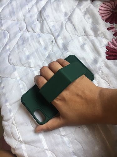 Customer photo review of Wrist Strap Green iPhone Case