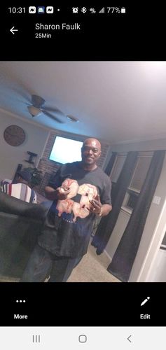 Customer photo review of No.23 Unisex T-Shirt Match Retro 1 Mid “Apricot Orange”