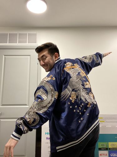 Customer photo review of Double Dragon & Phoenix Sukajan Souvenir Jacket