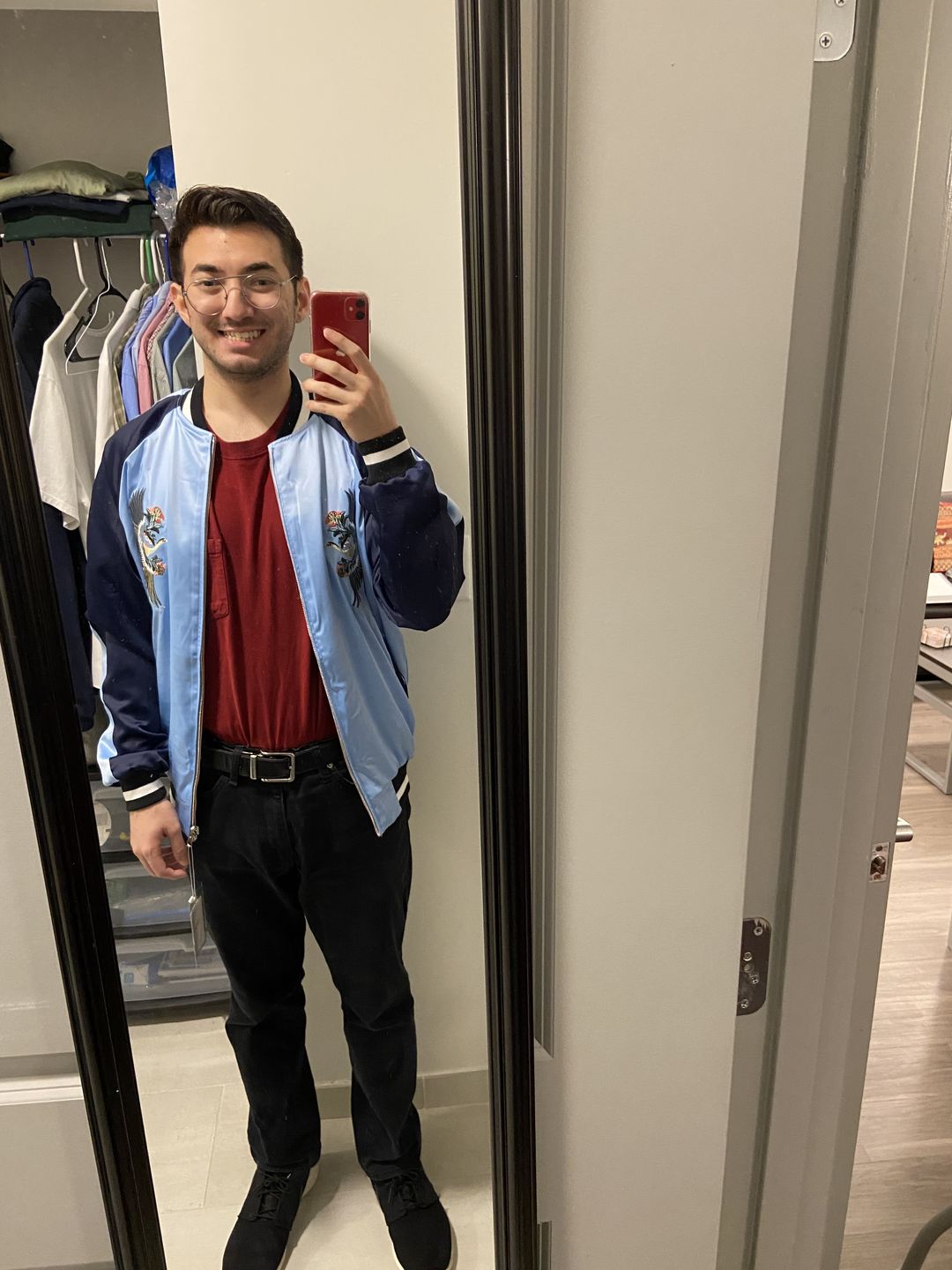 Customer photo review of Mountain & Tiger Souvenir Jacket [Reversible]