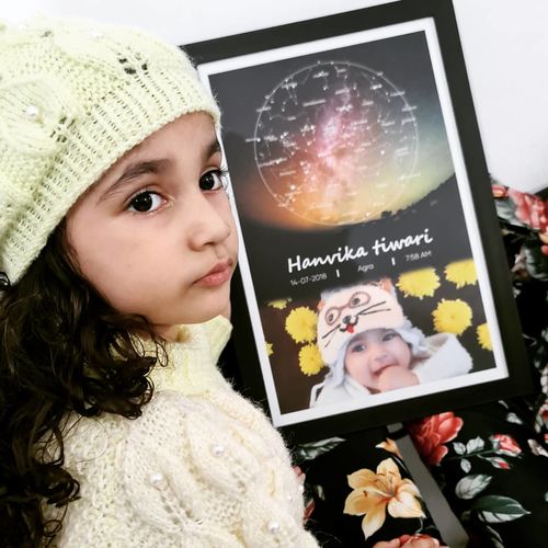 Customer photo review of Baby Star Map -12 x 18 Inch