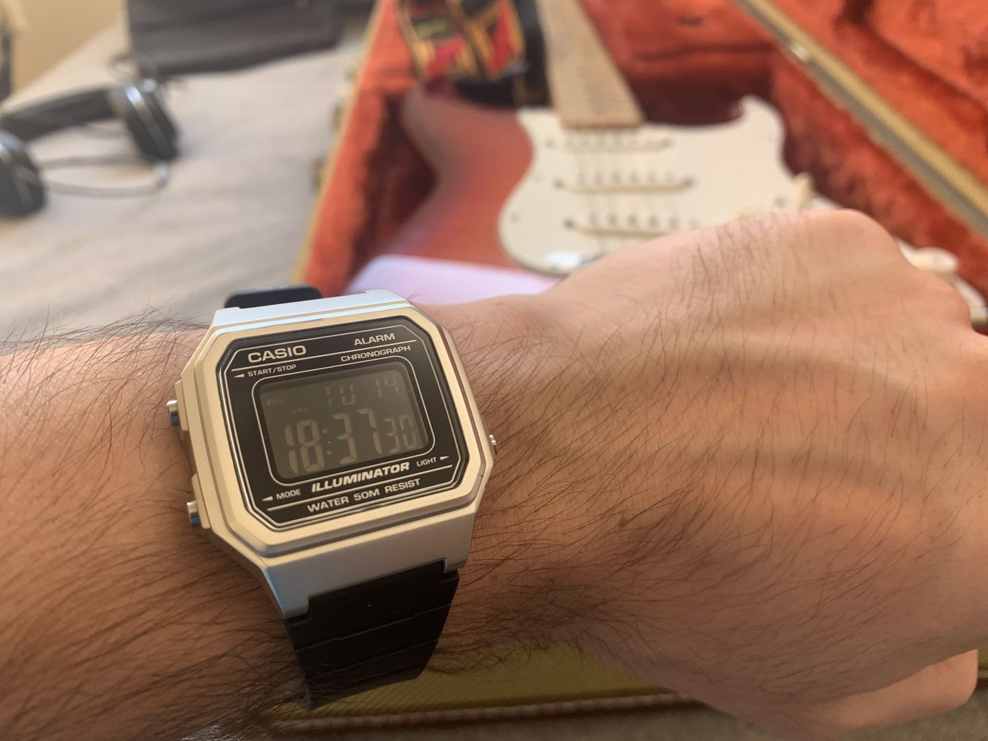 Customer photo review of Reloj Casio Vintage W-217HM-7BV Plateado/Negro