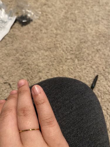 Customer photo review of Thin Irregular Ring