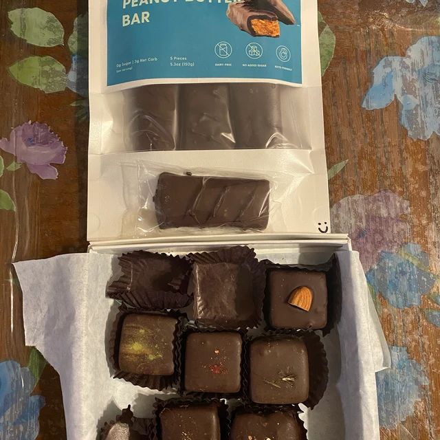 Customer photo review of Dark Chocolate Peanut Butter Caramel Crunch