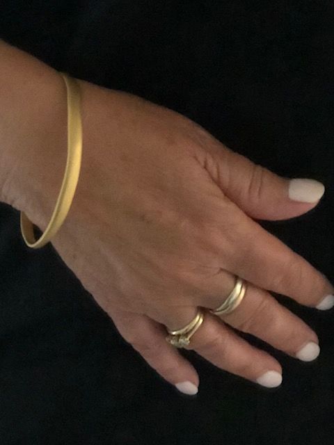 Customer photo review of BRUSHED BANGLE - GOLD