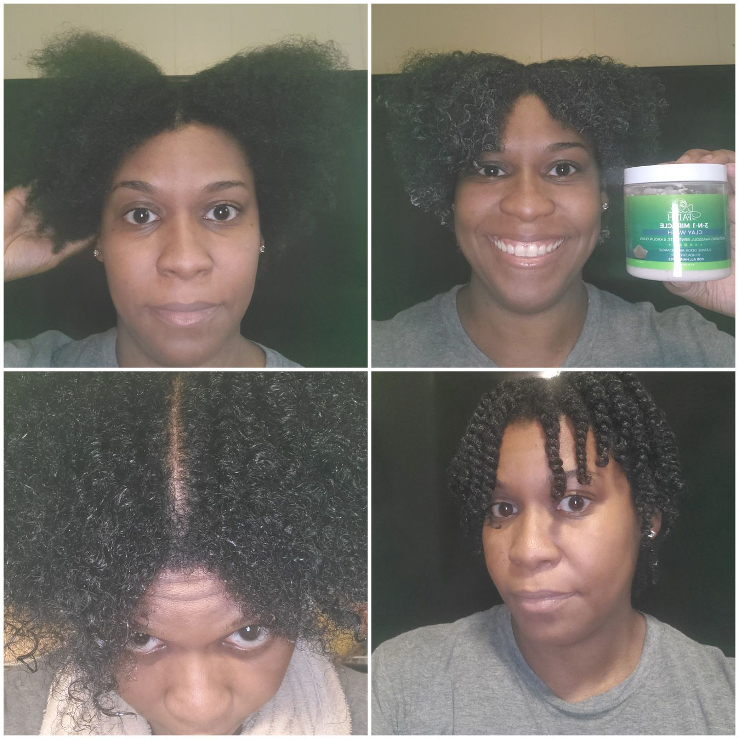 Customer photo review of Miracle 3-n-1 Clay Wash