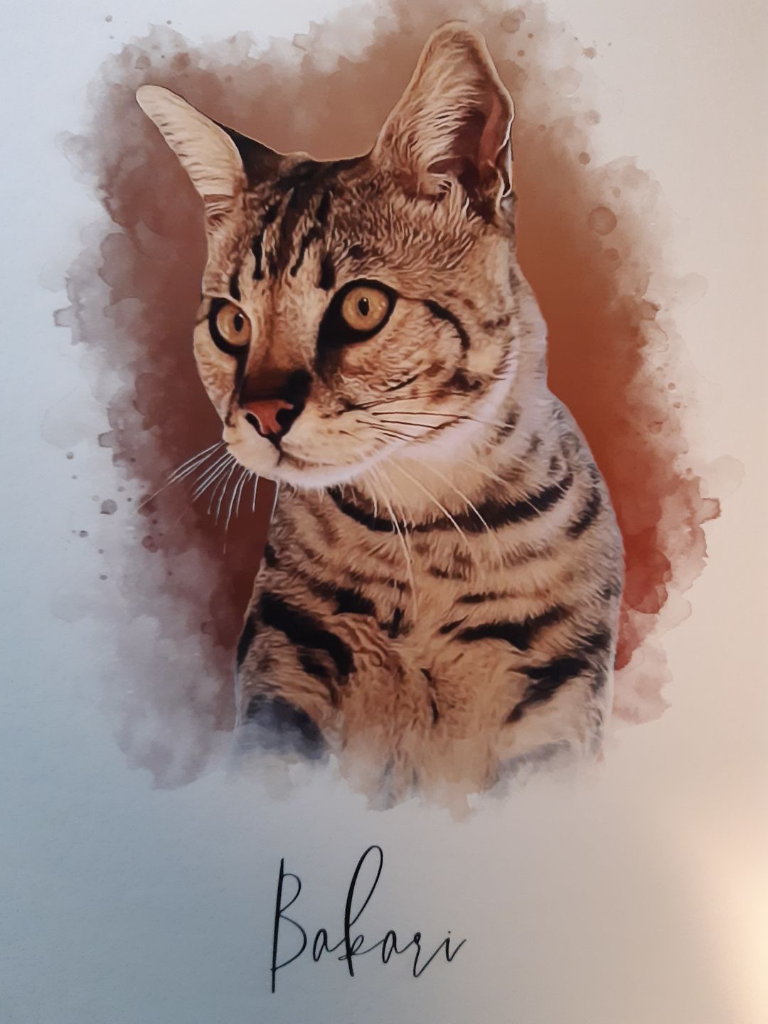 Customer photo review of Portrait deines Tieres im Wasserfarben-Stil