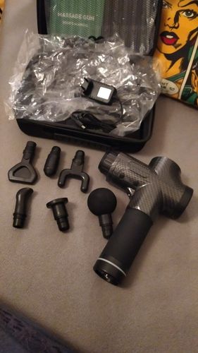 Customer photo review of Deep Tissue Massage Gun
