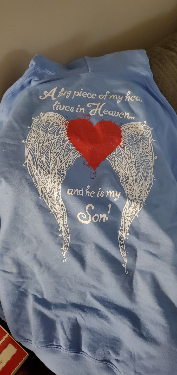 Customer photo review of Son - A Big Piece of my Heart Hoodie