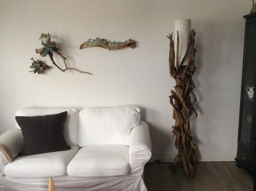 Customer photo review of Treibholz Stehlampe VILLA inkl. Lampenschirm Natur