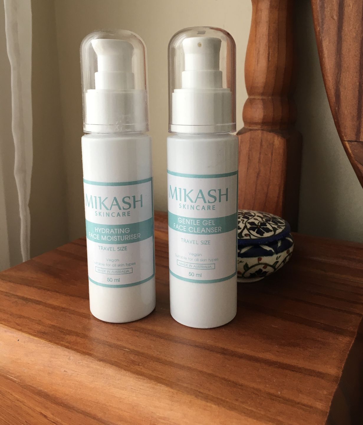 Customer photo review of Mini Mikash trial size skincare duo