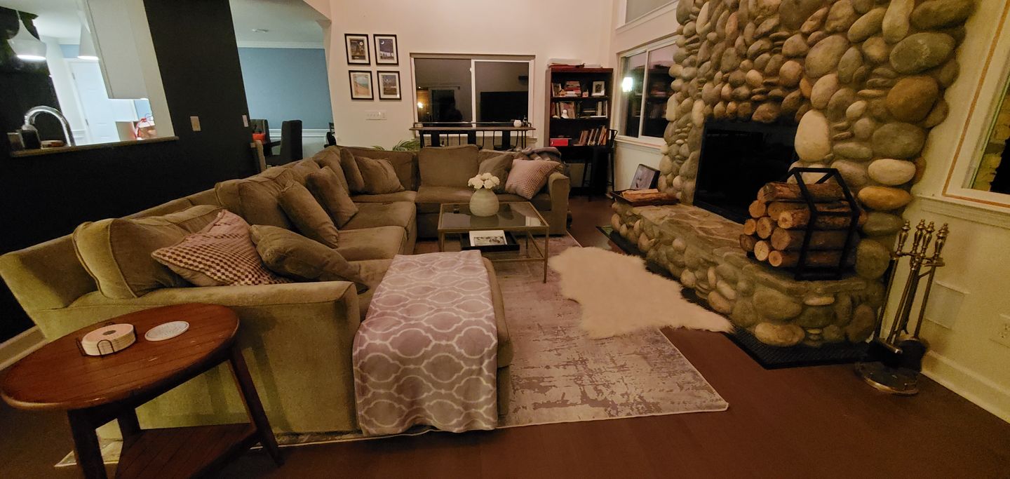 Customer photo review of Abstract Twilight Ash Rug