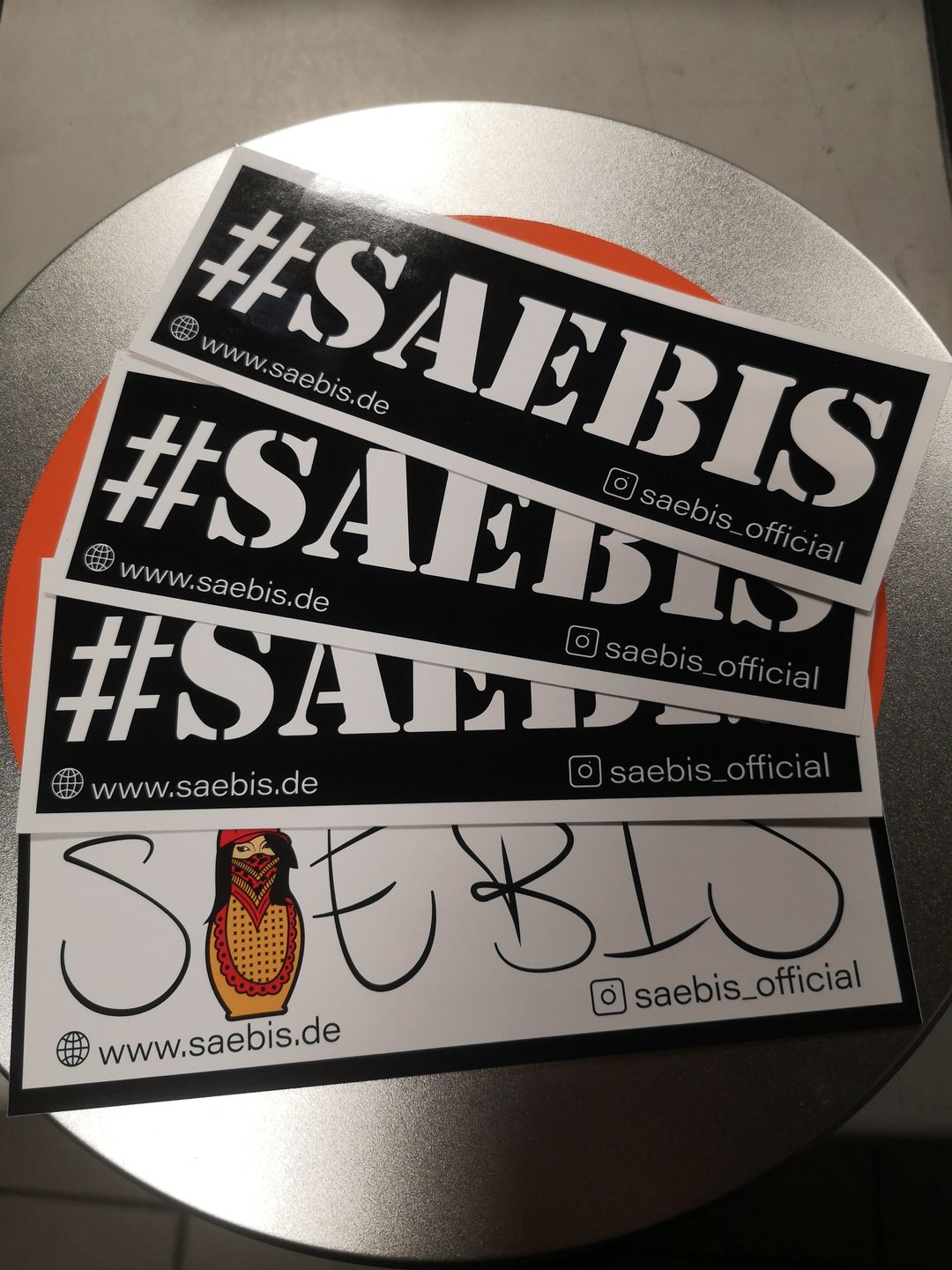 Customer photo review of SAEBIS® Sticker schwarz 50x148mm 10er Set