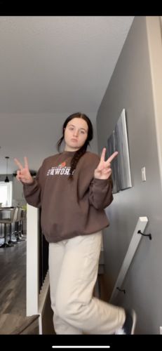 Customer photo review of Cleveland Browns NFL Sweatshirt Size XL