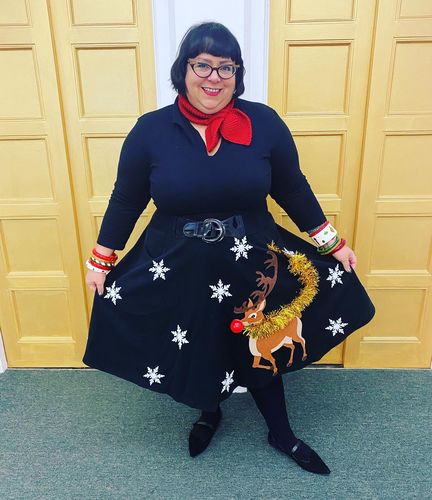 Customer photo review of Fru Fru Collar Scarf by Banned in Multiple Colors!