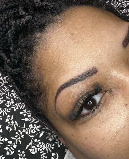 Customer photo review of Super Easy Fan Lash Extensions 0.05mm
