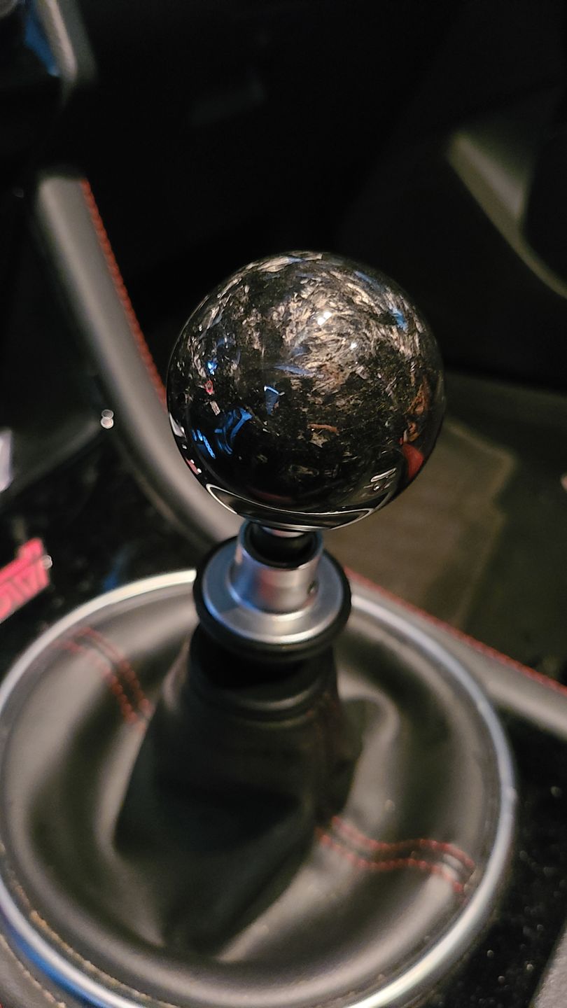 Customer photo review of Forged Carbon Fiber Shift Knob