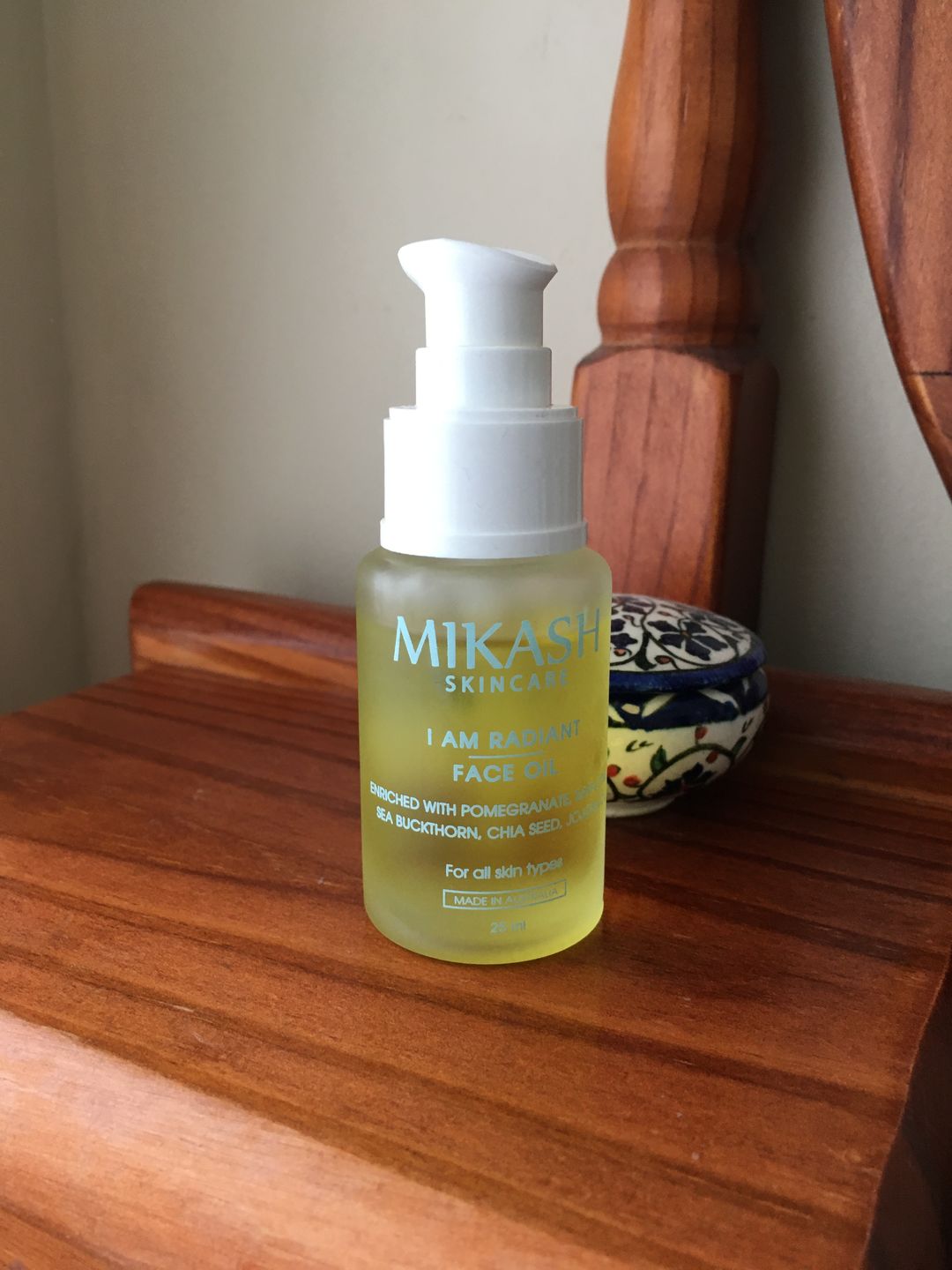 Customer photo review of I AM RADIANT FACE OIL