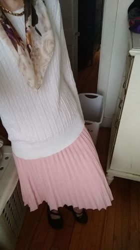 Customer photo review of MM SUMMER PLEATED - PEACH PINK