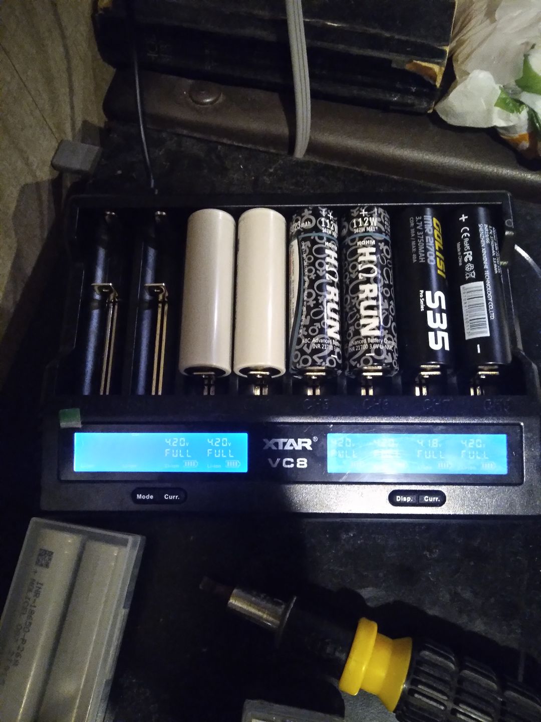 Customer photo review of XTAR VC8 8 Bay Smart Li-ion Battery Charger