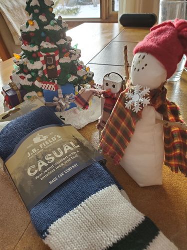 Customer photo review of J.B. Field's Casual Colourful Wool Cabin Sock