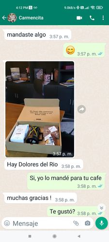 Customer photo review of Coffee Press 800 con Bolsa