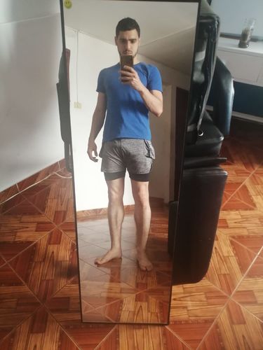 Customer photo review of Shortlicra Cargo | Camo | Plomo