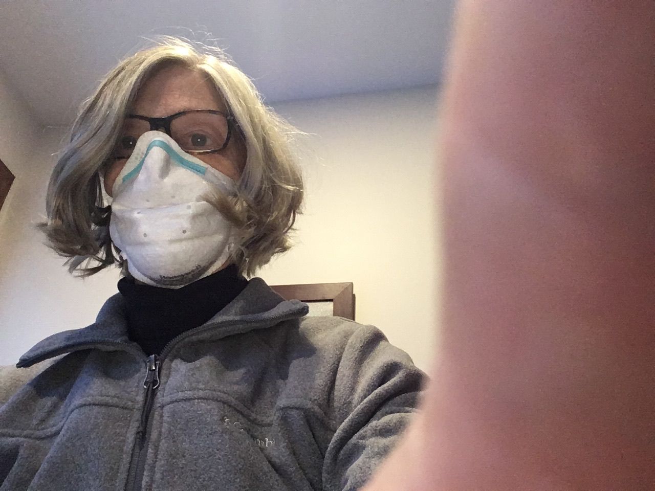 Customer photo review of Honeywell N95 Mask NIOSH Certified & FDA Registered Healthcare Respirator Mask Made in USA (Box of 20)