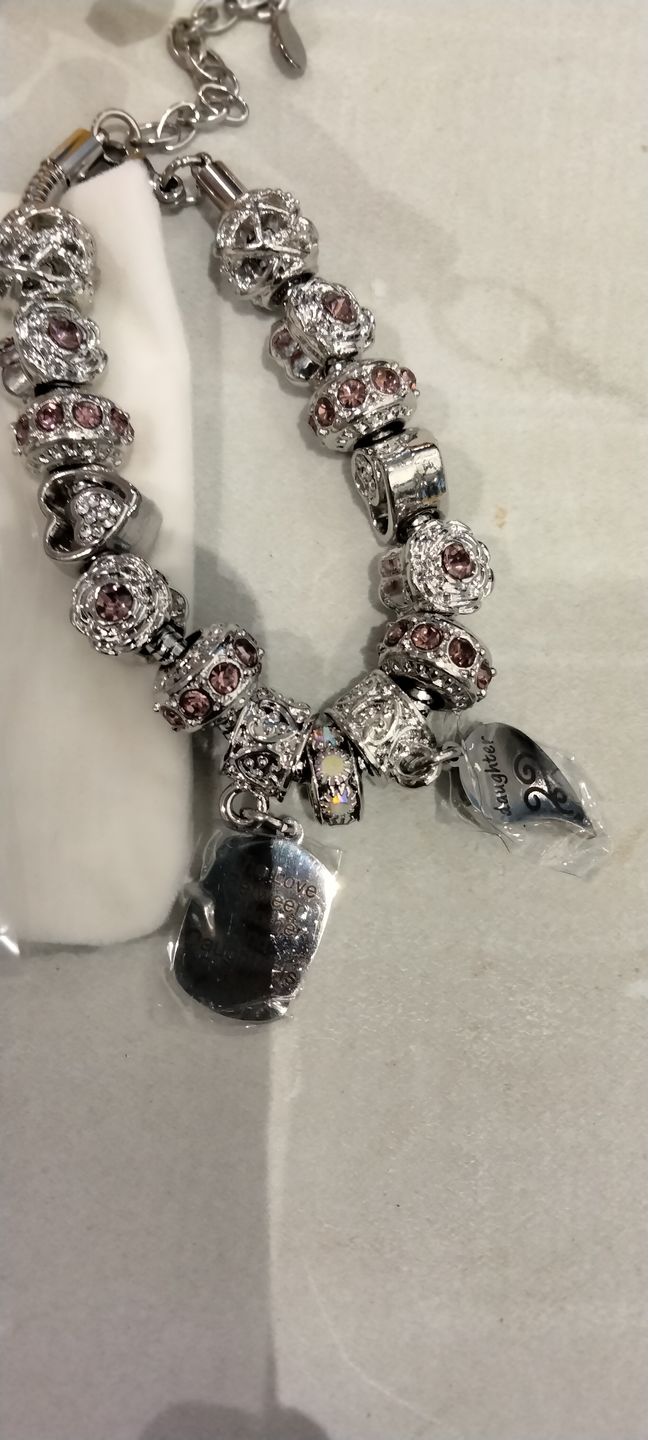 Customer photo review of Mother Daughter Eternal Love Bracelets