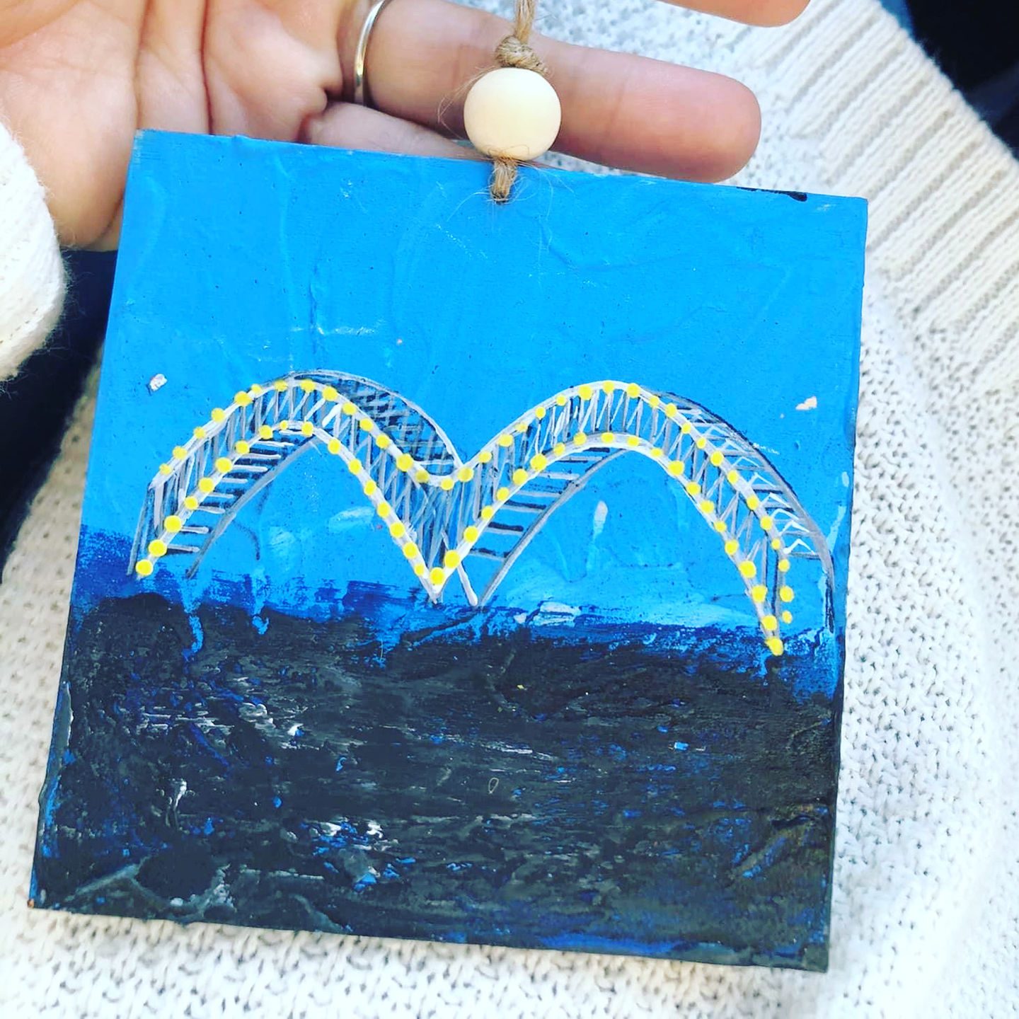 Customer photo review of Unfinished Wooden Square Shape - Craft - up to 24" DIY